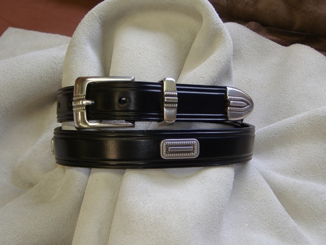 Silver Rectangle Concho Belt