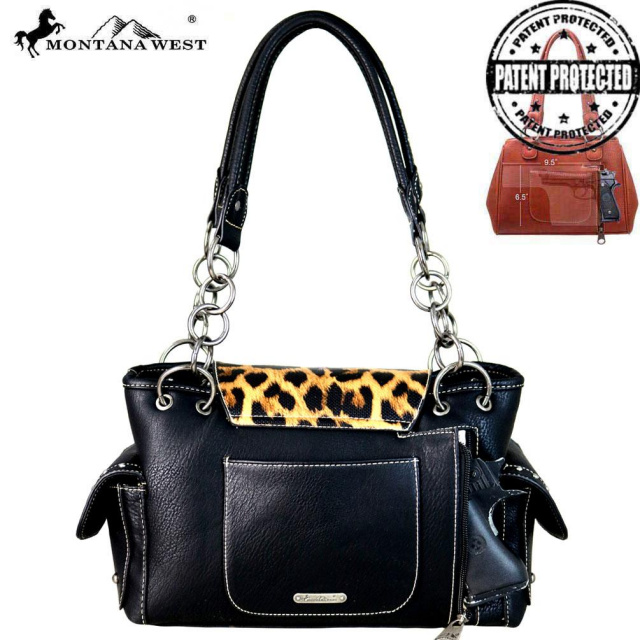 MW668G-8085 Montana West Concho/Safari Collection Concealed Carry Satchel and FREE Coordinating Wall