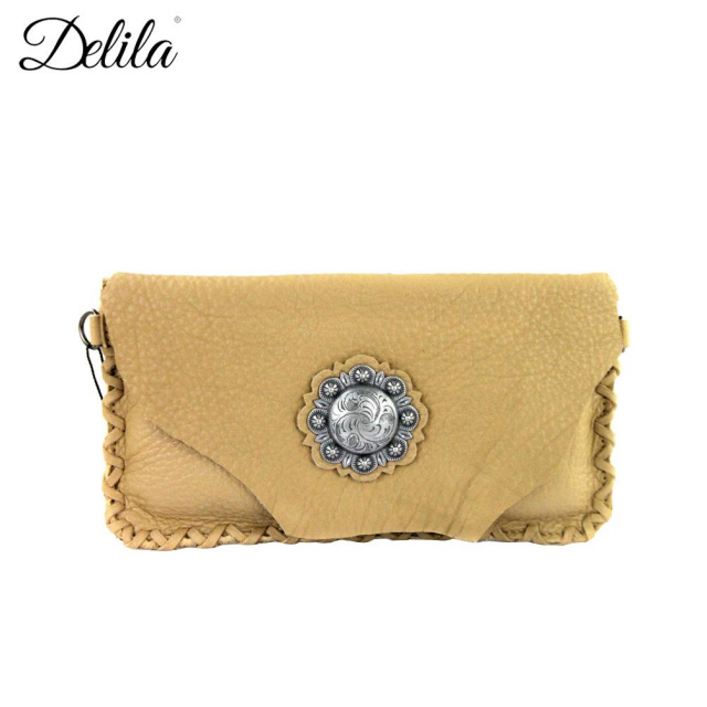 RLC-L076 Delila 100% Genuine Leather Clutch