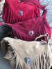 Large Suede Fringe Bag - Without extra handle extender chains