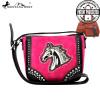 MW249G-8287 Montana West Horse Collection Crossbody Bag and Matching Wallet