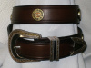 1 1/2" Barbed Wire Buckle 12 Gauge Shotgun Shell Concho Belt